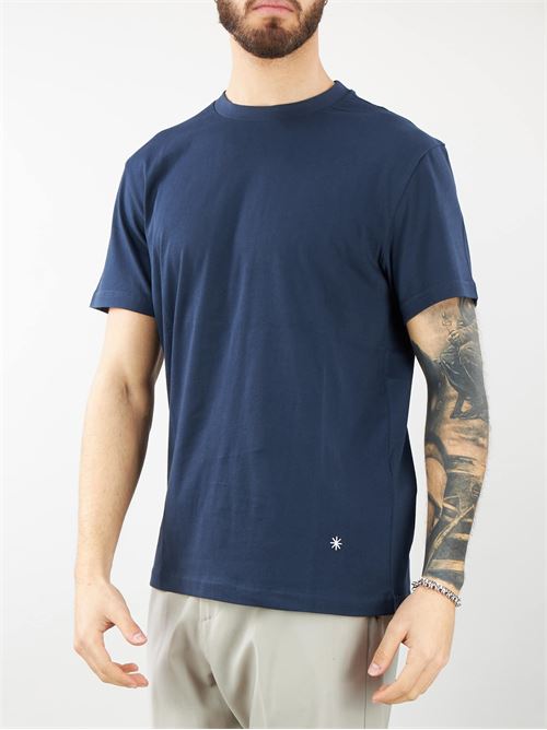 T-shirt basic con ricamo logo Manuel Ritz MANUEL RITZ | T-shirt | 3632M56824342489